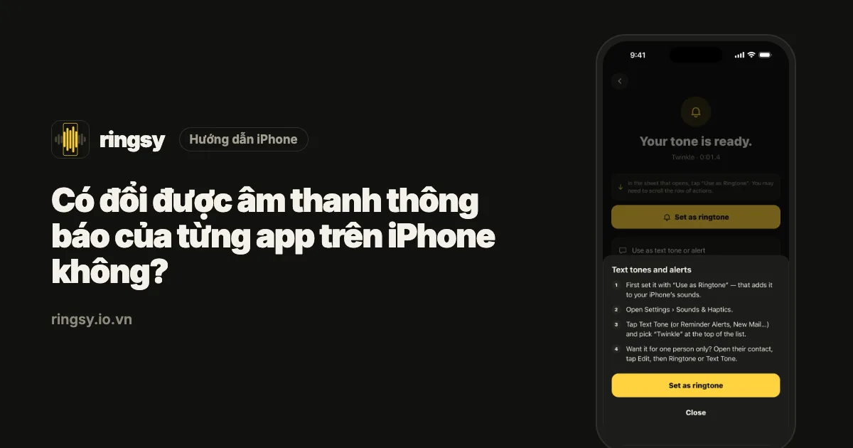 Ảnh bìa: có đổi được âm thanh thông báo của từng app trên iPhone không